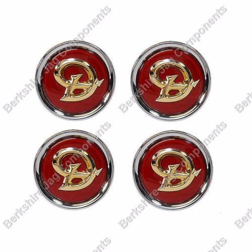 Alloy Wheel Badges Daimler Red & Gold MNA6249DB-S