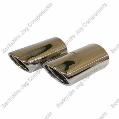 S Type Exhaust Chrome Tail Pipe Finishers XR854054