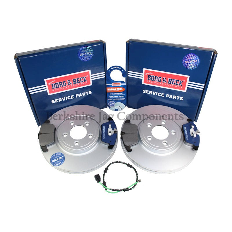 XF Front Discs, Pads & Sensor Wire Set C2C25336 / C2C39929 / C2Z16061