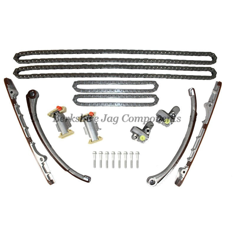 thumbnail interactive-video image 1 of Timing Chain & Tensioner Kit Upper With Bolts For Jaguar XJ8 XJR XK8 XKR Land Rover 1 of 3